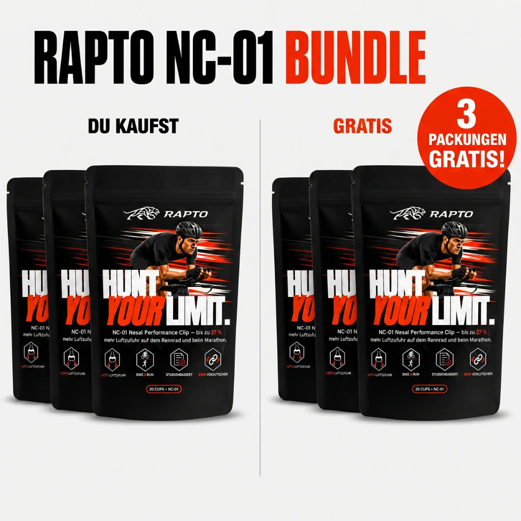 RAPTO NC-01 Bundle: drei gekaufte Packungen plus drei gratis